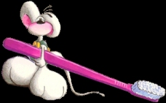 diddl et une brosse a dents